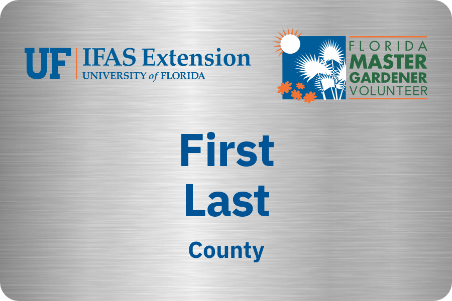 UF/IFAS Master Gardener 2x3" Three Line Nametag