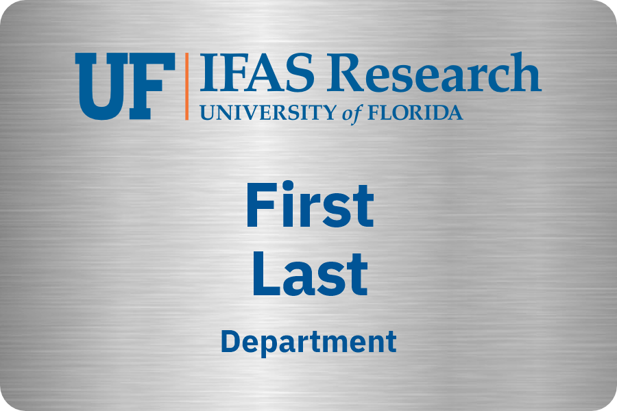 UF/IFAS Research 2x3" Three Line Nametag