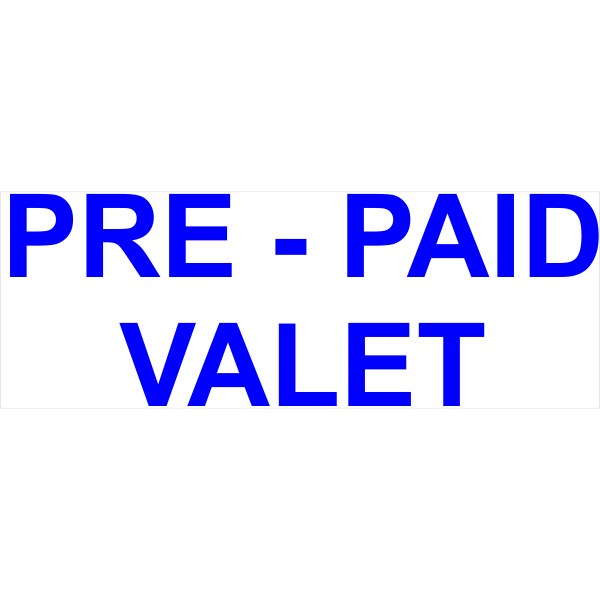 Universal Studios Pre-Paid Valet Stamp