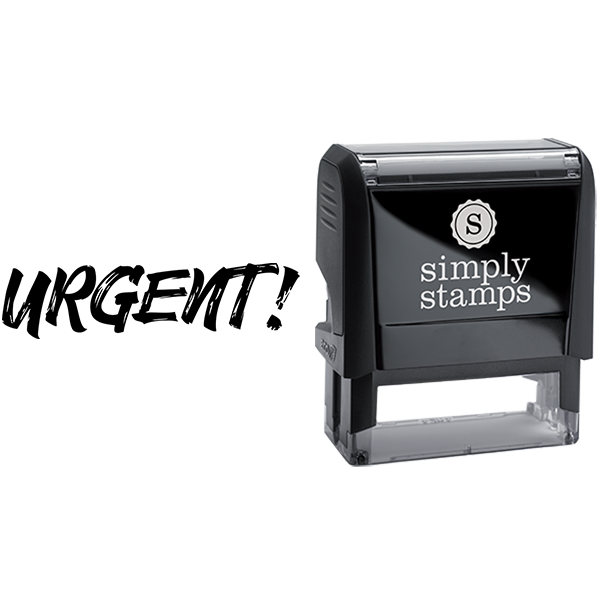 Sketched Text Urgent Business Stamp