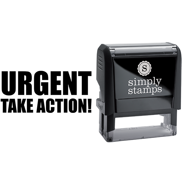 Bold Take Action Urgent Business Stamp