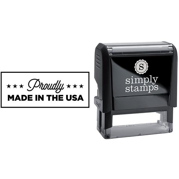 Proudly Made in the USA Business Stamp