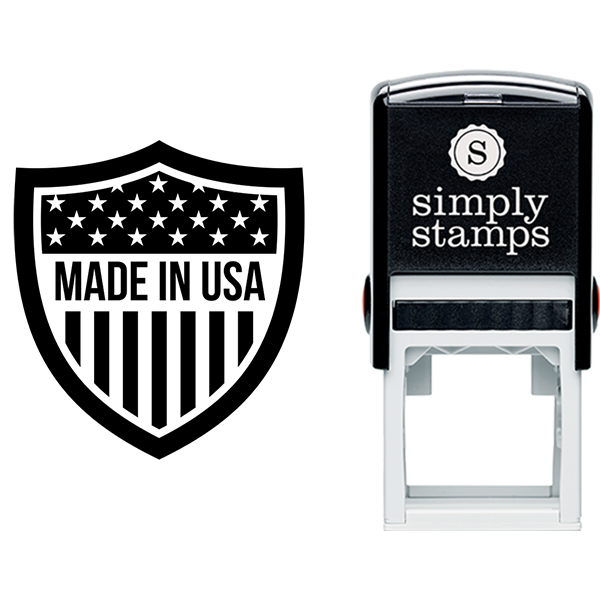 Made in USA Shield Business Stamp