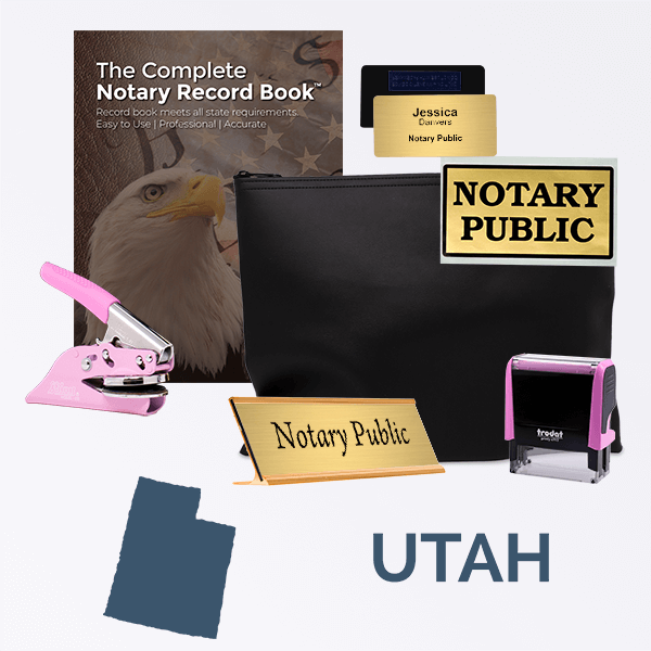 Utah Pink Deluxe Notary Kit