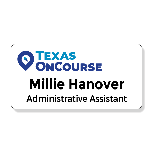 University of Texas OnCourse Name Tag
