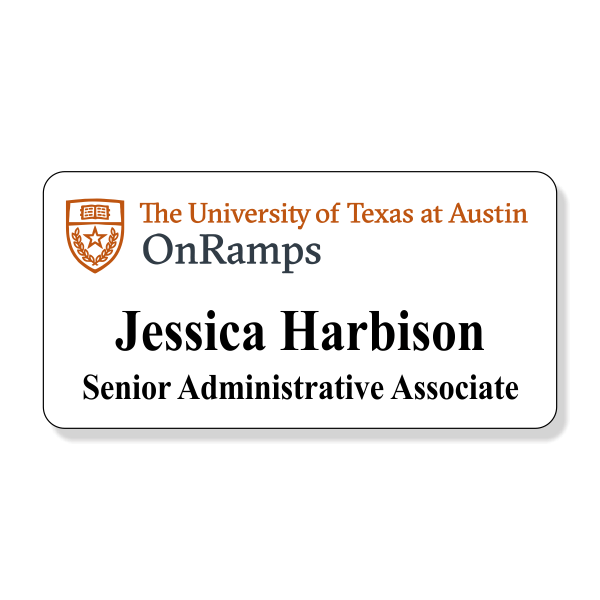 University of Texas OnRamps Name Tag Old