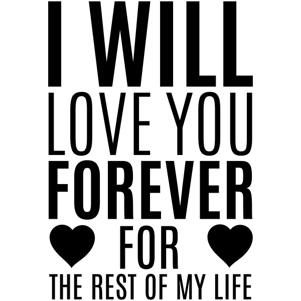 I Will Love You Forever Craft Stamp