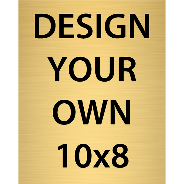 Vertical Engraved Heavy Brass Signs 10" x 8" Vertical Engraved Heavy Brass Signs 10" x 8"