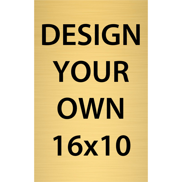 Vertical Engraved Heavy Brass Signs 16" x 10" Vertical Engraved Heavy Brass Signs 16" x 10"