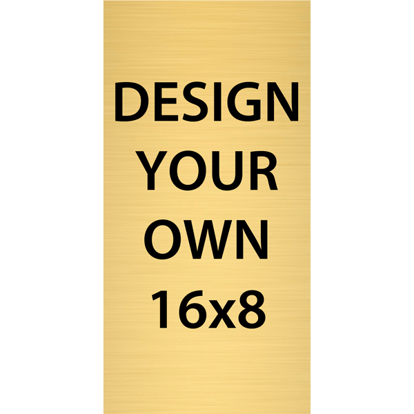 Vertical Engraved Heavy Brass Signs 16" x 8" Vertical Engraved Heavy Brass Signs 16" x 8"