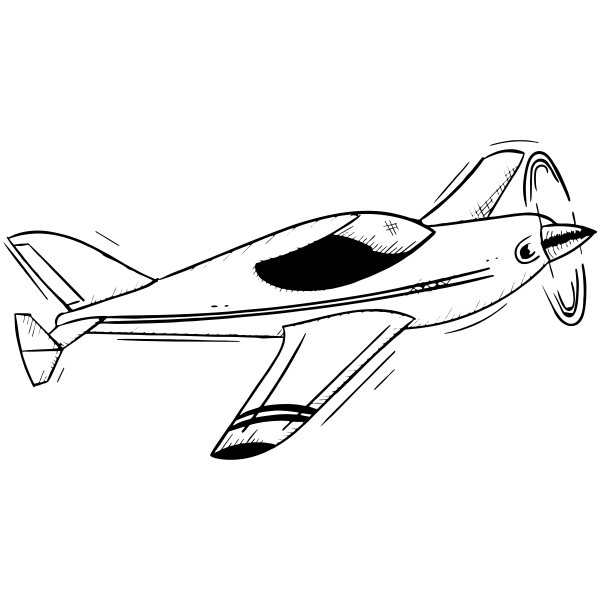 Vintage Aeroplane Craft Stamp