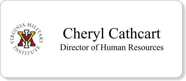 VMIAA - Two Line Logo Name Tag