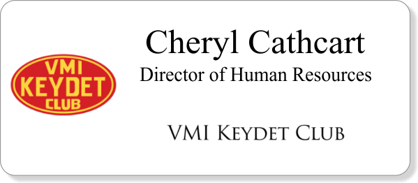VMIAA - Keydet Name Tag