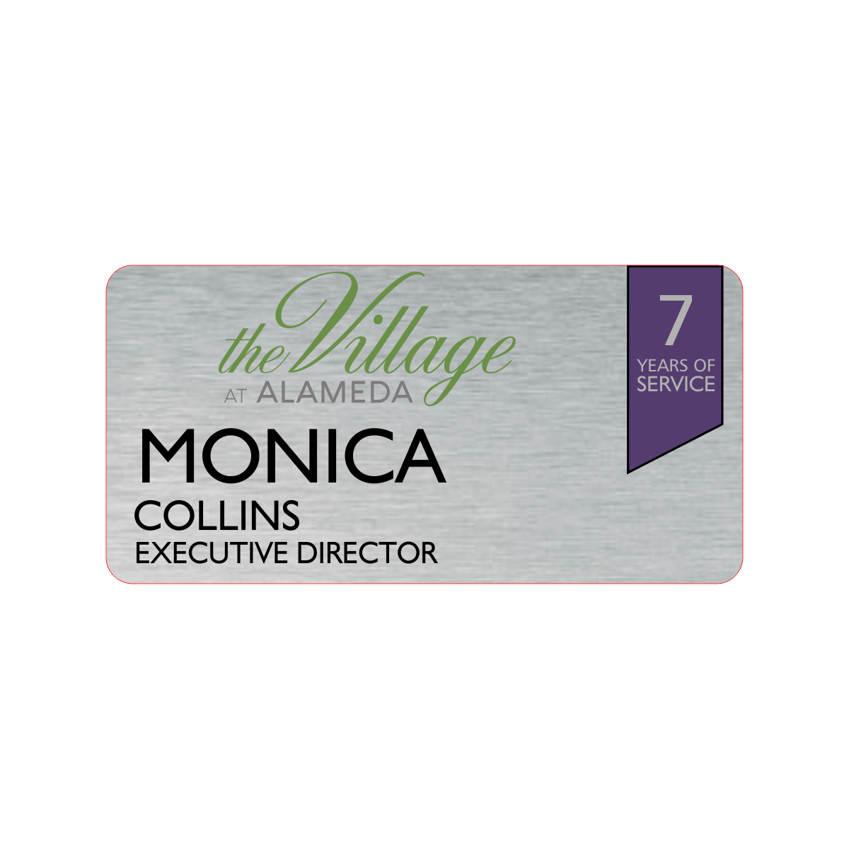 Voralto The Village 3-Line Name Tag with Year