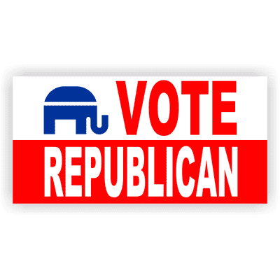 Vote Republican Banner - 2' x 4'