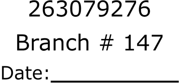 Vystar Branch Stamp 16
