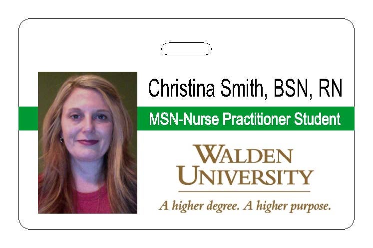Walden University Photo ID - Horizontal Style 1