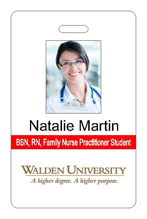 Walden University Photo ID - Vertical Style 2