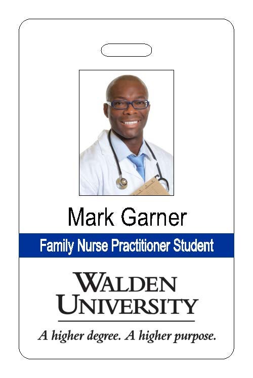 Walden University Photo ID - Vertical Style 3