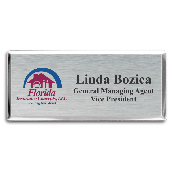 Florida Insurance Concepts Executive Name Tag