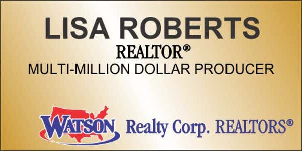 Watson Realty Three Line Name Tag