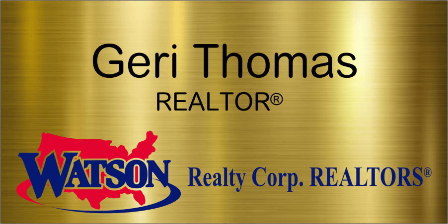 Watson Realty Two Line Name Tag without CAPS