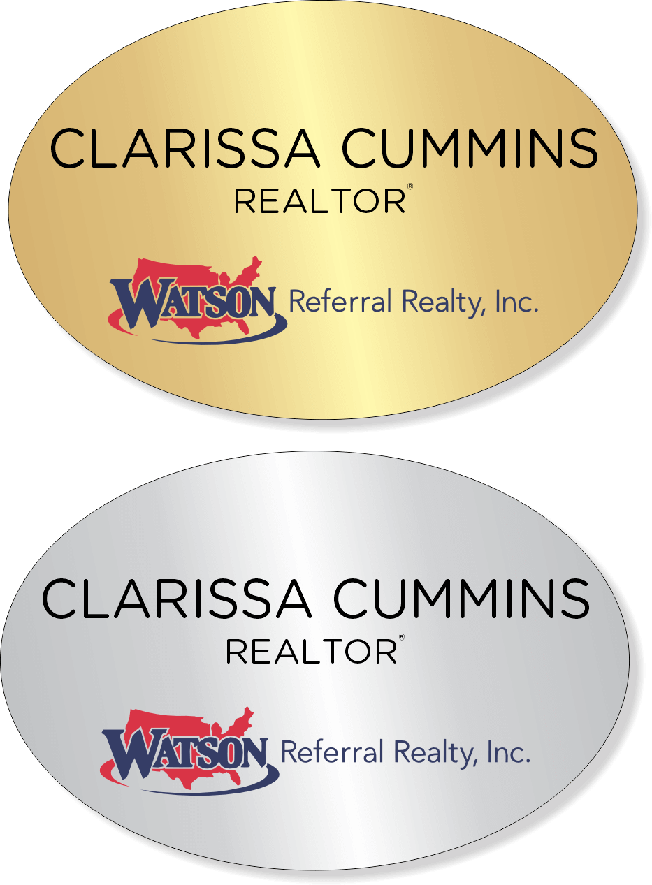 Watson Referral Realty Full Color Oval Name Tag