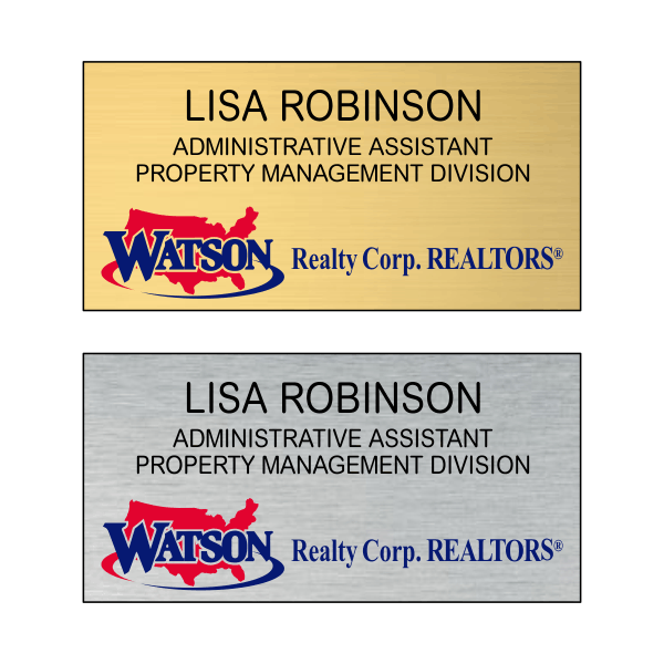 Watson Realty Administrative Assistant Name Tag