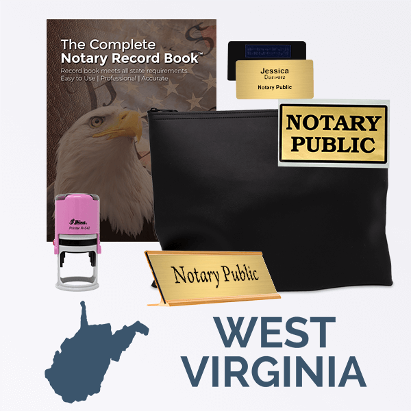 West Virginia Pink Deluxe Notary Kit