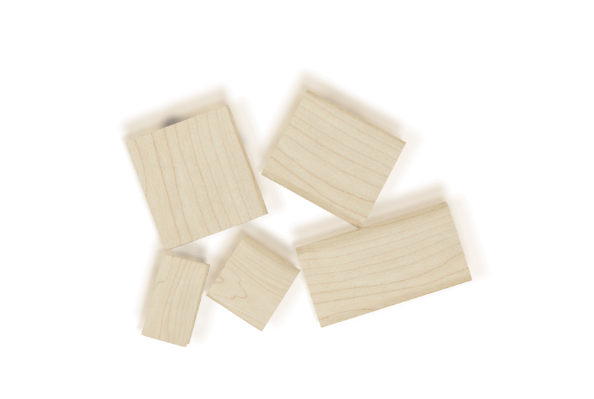 Wild Feather Farm Wooden 3" x 3" - No Handle