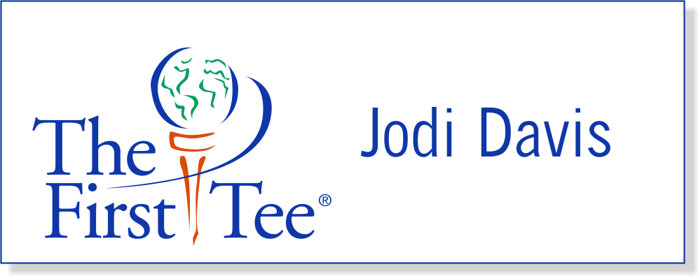 World Golf Hall Of Fame First Tee Name Tag