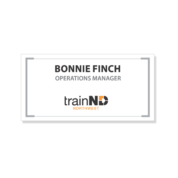 Williston TrainND Name Tag