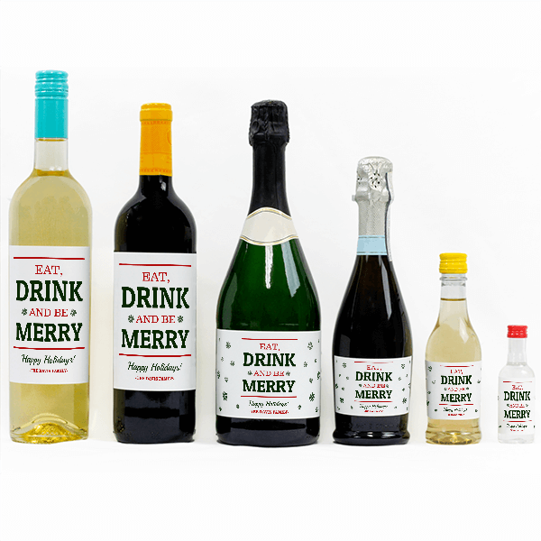 Eat Drink and Be Merry Bottle Label