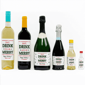 Eat Drink and Be Merry Bottle Label