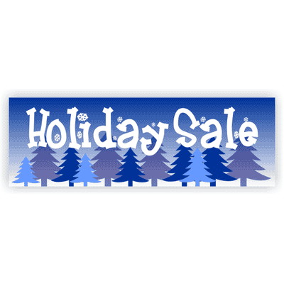 Winter Holiday Sale Banner - 2' x 6'