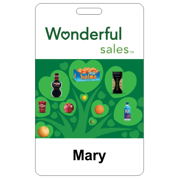 Wonderful Sales ID Tag