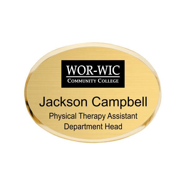 WOR-WIC Community College Name Tag