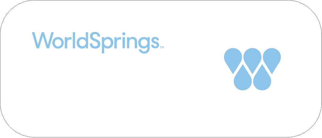 Worldsprings Blank Badge White 1.5 x 3.5 - Pin Backing