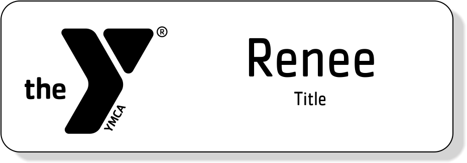 YMCA 2 Line Name Tag