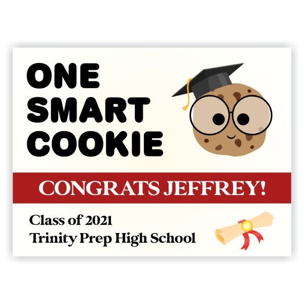 2021 Graduation Smart Cookie Yard Sign