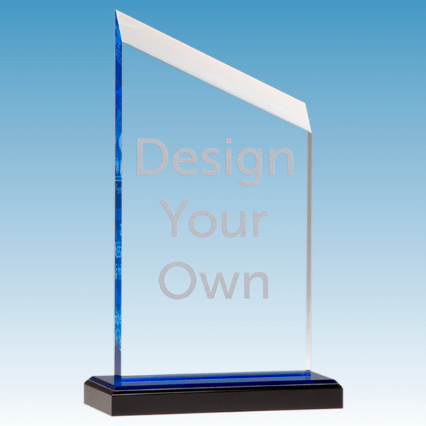 Blue Accented Zenith Series 4.5" x 7.5" Acrylic Award