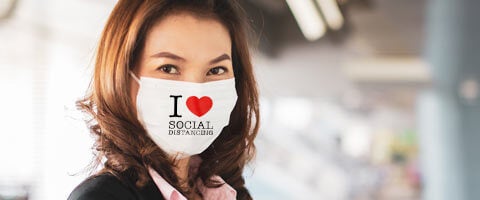 Woman Wearing Face Mask