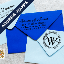 Envelopes Featuring Address Stamp Impressions