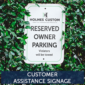 Reserved Parking Sign Example