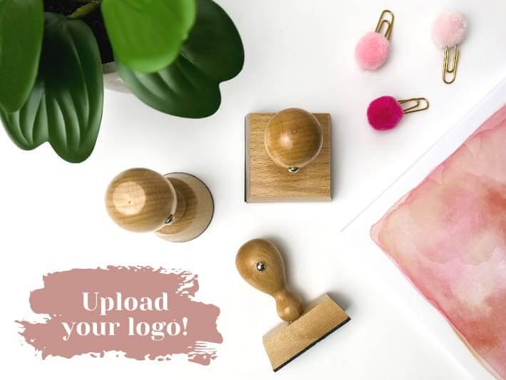 Wood Handle Logo Stamp