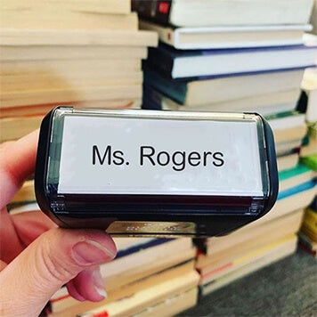 Example of a Self-Inking Hand Stamp