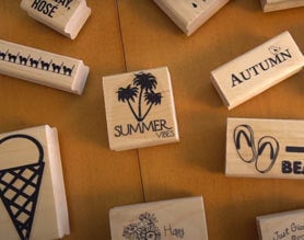 Assortment of craft stamps
