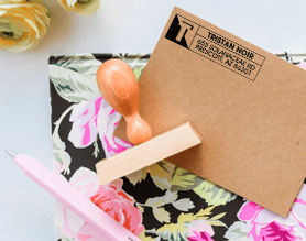 custom address stamp on envelope